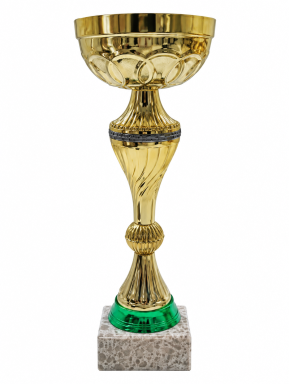 TROFEO DORADO Y VERDE – PROMOCIÓN EXCLUSIVA, 33 cm