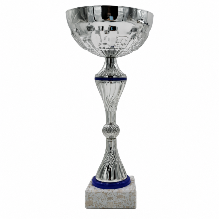 COPA PLATEADA Y AZUL EN PROMOCION , 26.5 cm