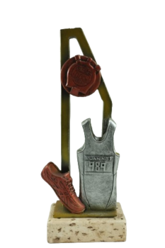 Troféu de basquete com camisa e bota, 26 cm
