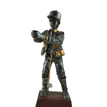 Troféu de pesca de pescador, 22,5 cm