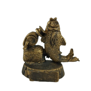 Trofeo pez dorado , 10 cm