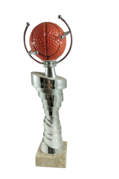 TROFÉU DE BASQUETEBOL COM BOLA, 33 cm