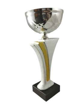 Taça troféu de prata com gotele, 0.33 cm