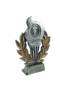 Trofeo para aplique laurel plata