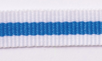 CINTA BLANCA/AZUL/BLANCA 1 cm, 1*80 cm CINTA BLANCA/AZUL/BLANCA 1 cm