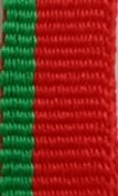 CINTA 1 CM ROJO / VERDE, 1*80 cm