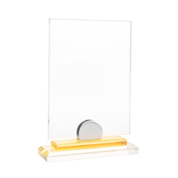 TROFEO CRISTAL CAJA REGALO, 20*14*0,8 cm