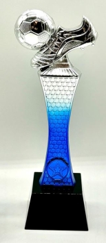 TROFEO BALON/BOTA FUTBOL PLATA /, 26 cm