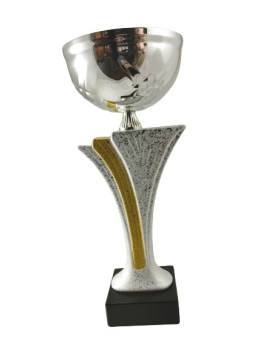 Taça troféu de prata com gotele, 0.33 cm