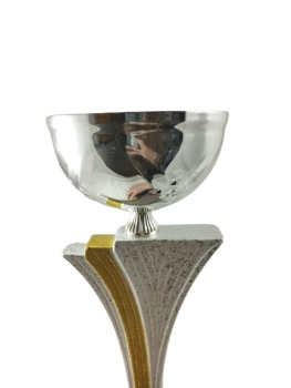 Taça troféu de prata com gotele, 0.33 cm