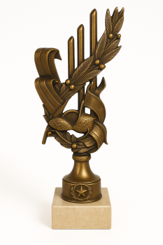 TROFEO PESCA METALIZADO , 28 cm