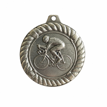 MEDALLA CICLISMO PLATA , 5 cm