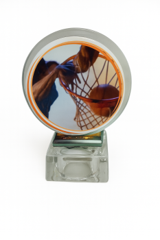 TROFEO BALONCESTO CRISTAL , 16 cm