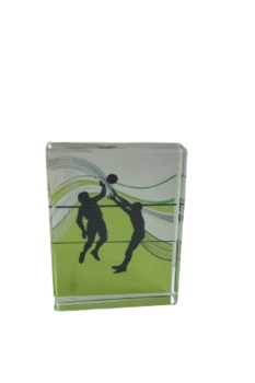 Trofeo de baloncesto de cristal , 80 cm