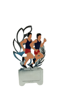 Trofeo corredor para chapa, 12 cm