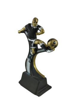 Trofeo jugador de futbol patada, 19.5 cm