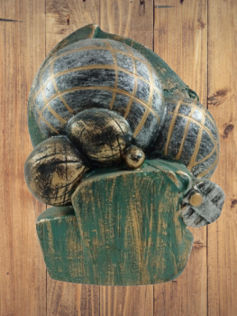 Troféu de bolas de petanca, 15 cm