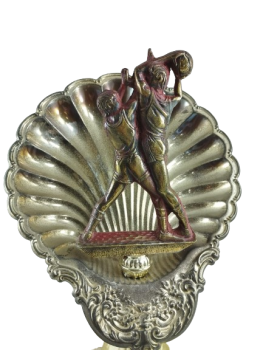 Troféu de basquete com concha, 39 cm