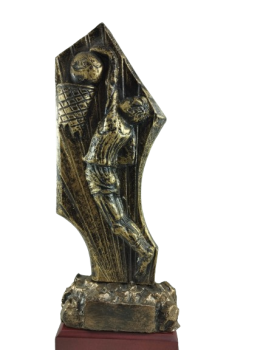 Jogador de troféu de basquete encestando uma bola, 35 cm