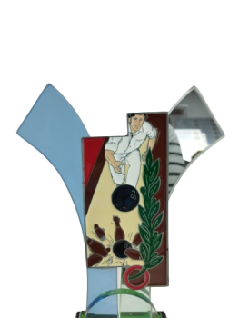 Trofeo bolos de cristal, 25 cm