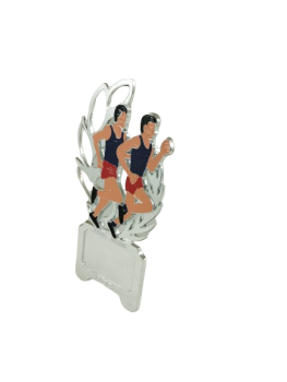 Trofeo corredor para chapa, 12 cm