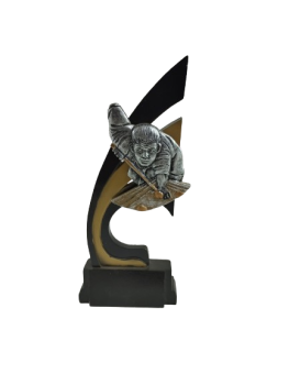 Trofeo billar con jugador, 21 cm