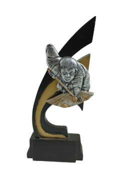 Trofeo billar con jugador, 21 cm