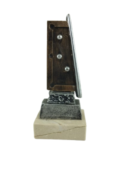 Troféu de bilhar com mesa de sinuca e bolas, 20 cm
