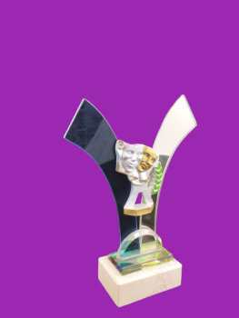Trofeo teatro cristal, 23 cm
