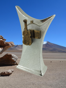 Troféu musical de prata, 78 cm