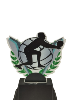 Troféu de vôlei de metacrilato, 13.5 cm