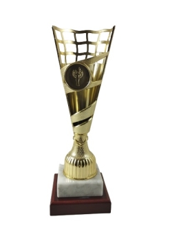 Taça de ouro para motivo, 23 cm