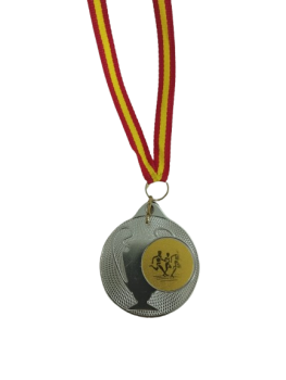 MEDALLA UNIVERSAL COLOR PLATA 
