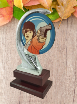 Troféu de arma de prata, 28 cm