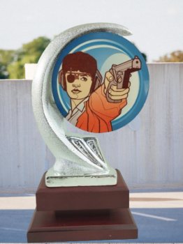 Troféu de arma de prata, 28 cm