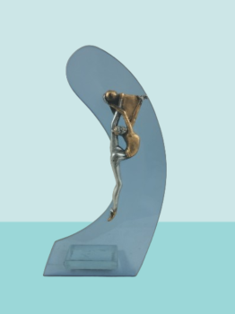 Troféu azul de ginástica rítmica, 20 cm