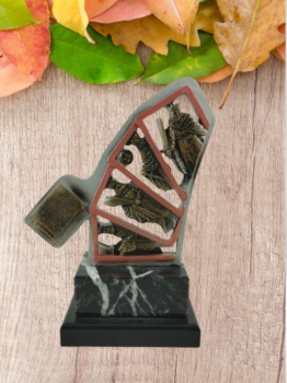 Trofeo cartas con baraja, 19 cm