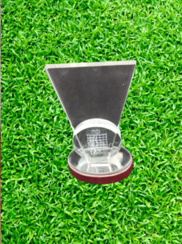 Trofeo voleibol con silueta en 3D, 20 cm