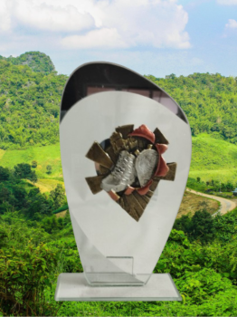 troféu de atletismo de cristal, 20 cm