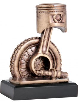 TROFEO “SERIES” MODELO “HUNOR” MOTO, 20 cm cm