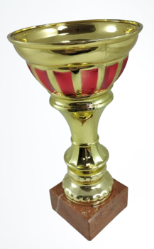 Copos de ouro com brilhos vermelhos, 20 cm