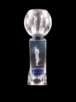 Trofeo de cristal golf, 22 cm