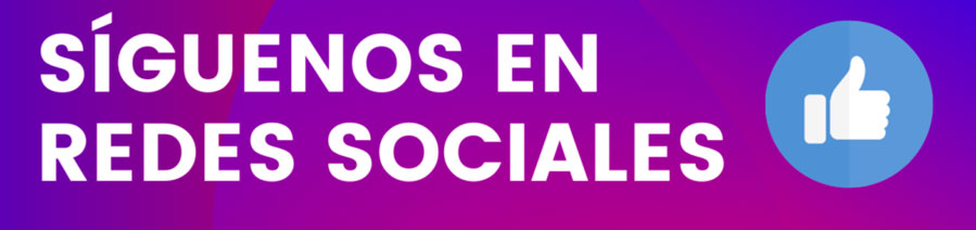 Síguenos en redes sociales